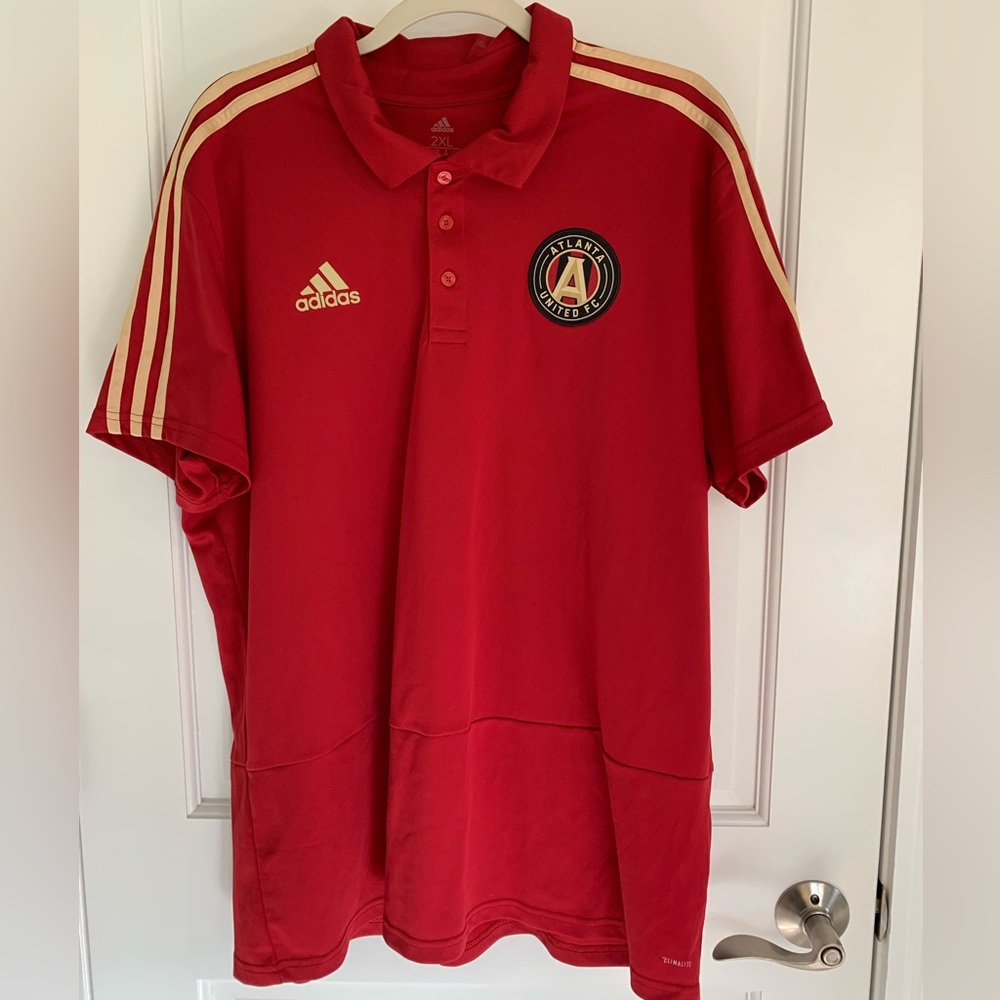 Adidas Atlanta United FC Climalite collared shirt-Size 2XL